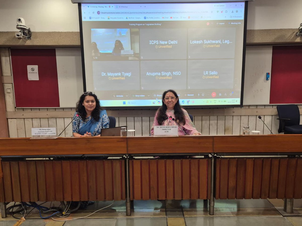 icps_newdelhi's tweet photo. Day 4 of 5-Day ongoing Training Programme on Legsilative Drafting conducted by ICPS for officials/officer of various ministries (Center and State) Officials of Lok Sabha, Rajya Sabha and State Assemblies.
@ombirlakota 
@loksabhaspeaker 
@LokSabhaSectt 
#ICPS #trainingprogramme https://t.co/Ja41gLcmi3