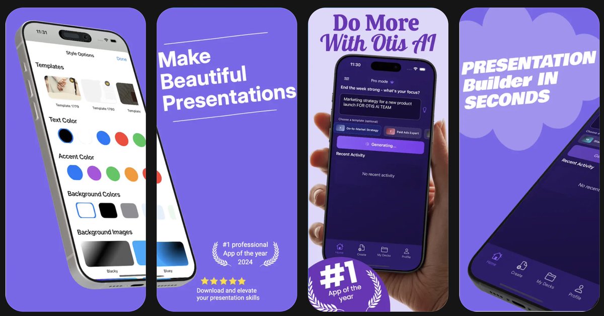 AppOTIS's tweet photo. Stop building slides. Start closing deals. 🎯

Otis builds pro presentations in minutes.

🍎 Free on iOS → https://t.co/PjswZt5zdX https://t.co/NyODVuctuj