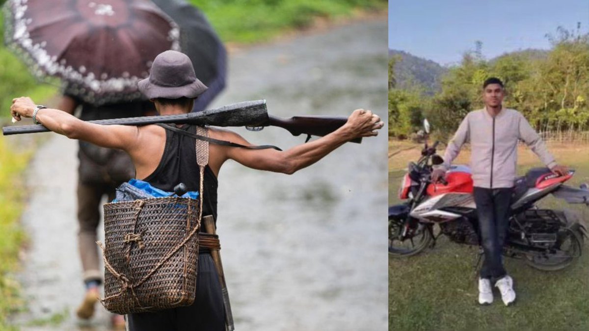 AskAnshul's tweet photo. A Bangladeshi smuggler identified as Minhajuddin illegally entered Meghalaya's East Khasi Hills.

He was shot dead by Khasi tribesmen.

After several requests from the Bangladeshi authorities, the Khasi tribesmen handed over his body.

Aise capture hoga Northeast India? https://t.co/L85YKEVaxv