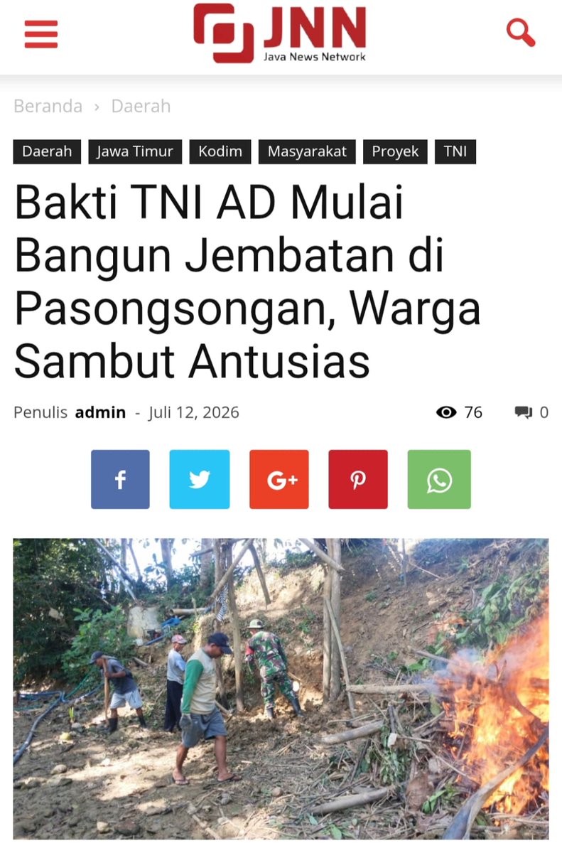 Irmase88's tweet photo. Masyarakat merasakan ada yang menemani mengatasi hambatan pembangunan karena Tentara Nasional Indonesia turun langsung menyampaikan kepercayaan negara berpihak terhadap warga.

Bekerja Berkarya Berbakti https://t.co/nN7CydAbp9