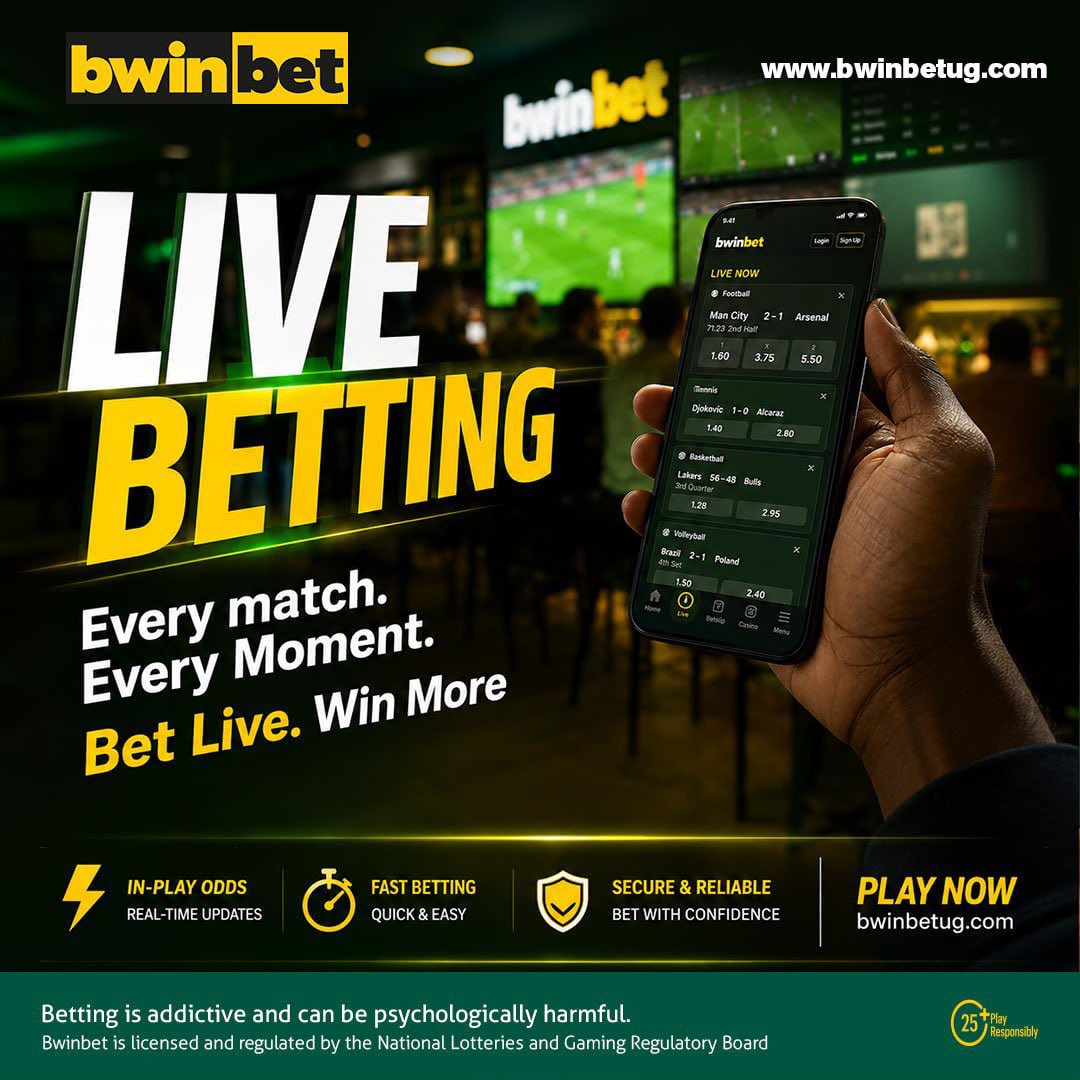 bwinbet_Ug's tweet photo. ⚡ LIVE BETTING! ⚽

The game isn't over until the final whistle! Bet as the action unfolds and seize every opportunity.

🎯 Join the excitement now at https://t.co/whwzg5m6d0💰🔥

#LiveBetting #BwinBetUG #BetLive https://t.co/suAAkawyje