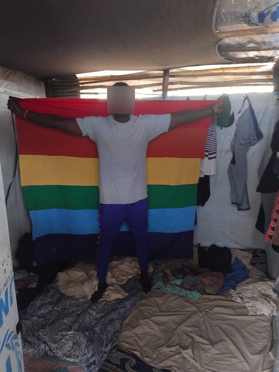 our_own_pride's tweet photo. We may be struggling, but we will never be ashamed of who we are. Proud LGBTQ+ refugees in  camp standing together through it all. ❤️🌈

🌈🌈🌈🌈🌈🌈🌈
https://t.co/kxysm2nd2u https://t.co/BRnXnGc0DL