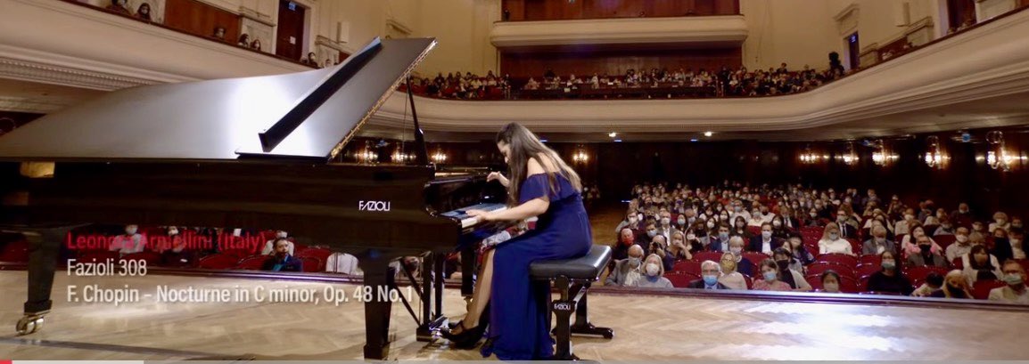 ChopinFryderyk's tweet photo. Leonora Armellini (Italy) won the 5th prize of the XVIII Chopin Competition 2021: https://t.co/z1Ub1Gr7NK #Chopin https://t.co/ZqvjgdgwC6
