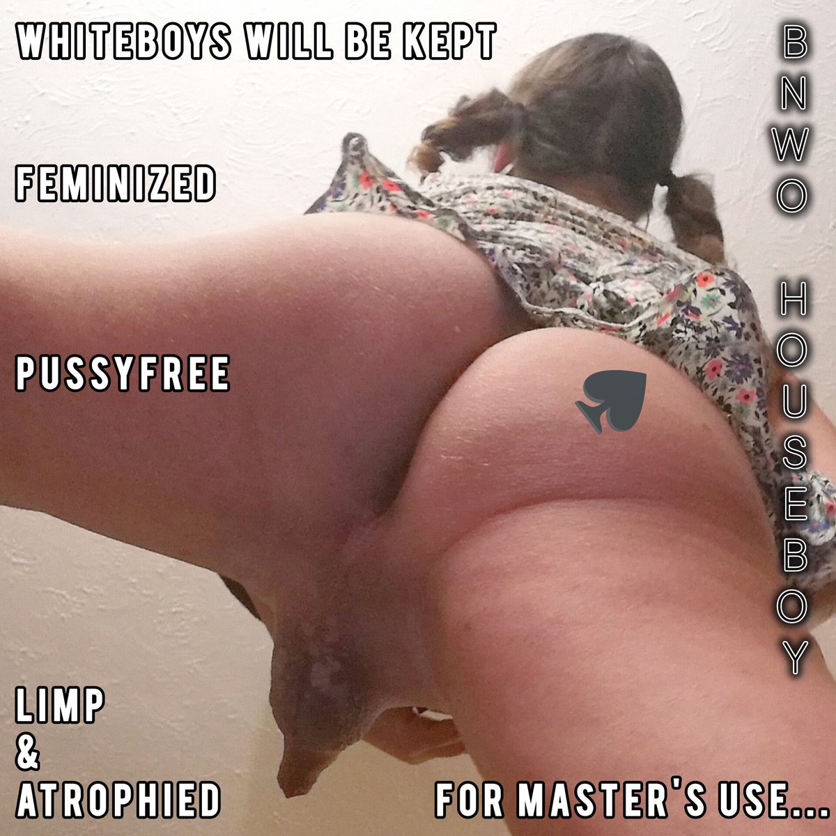 SissyT4_Bbc's tweet photo. I hope I get to be a housemaid/S&amp;M toy/cumdump.
I understand chastity will be permanent, but I'm sure my master will be good at milking my prostate with his big strong cock and making me carry his loads. 
#BNWO #BNWOSISSY #LIMPSISSY #LIMPCLIT #PUSSYFREE #ASSPUSSY #BETAPUSSY https://t.co/04DdtZcL4C