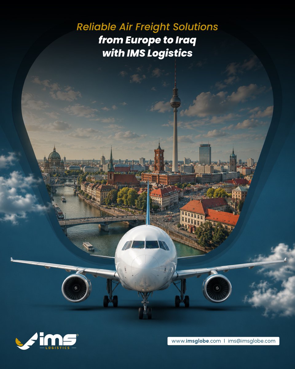 imslogisticsint's tweet photo. ✈️ İMS Lojistik ile Avrupa’dan Irak’a Havayolu Taşımacılığında Güvenilir Çözümler
⏱️ Zaman hassasiyeti olan gönderileriniz için Avrupa çıkışlı, Irak varışlı havayolu taşımacılığı süreçlerini profesyonel şekilde yönetiyoruz. https://t.co/OpDQ9To2o4
