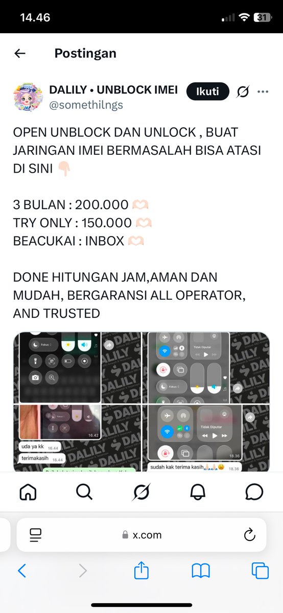 dhitasrg's tweet photo. Masih terus aktif si bajingan ini, ada juga yang nanya gimana caranya, temen2 hati hatiya ini penipu kurang ajar, masih berani dan terus cari mangsa @somethilngs https://t.co/MueIxjxpYv
