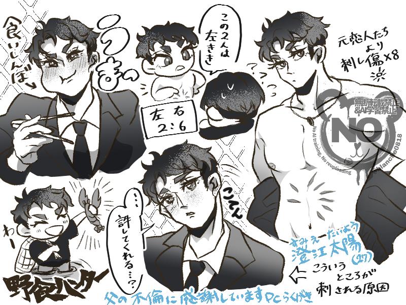 blanche0818's tweet photo. ちちふり探索者　かなりたくましいヒモ男
#ぶ探創作 https://t.co/PzTbwPrIxY