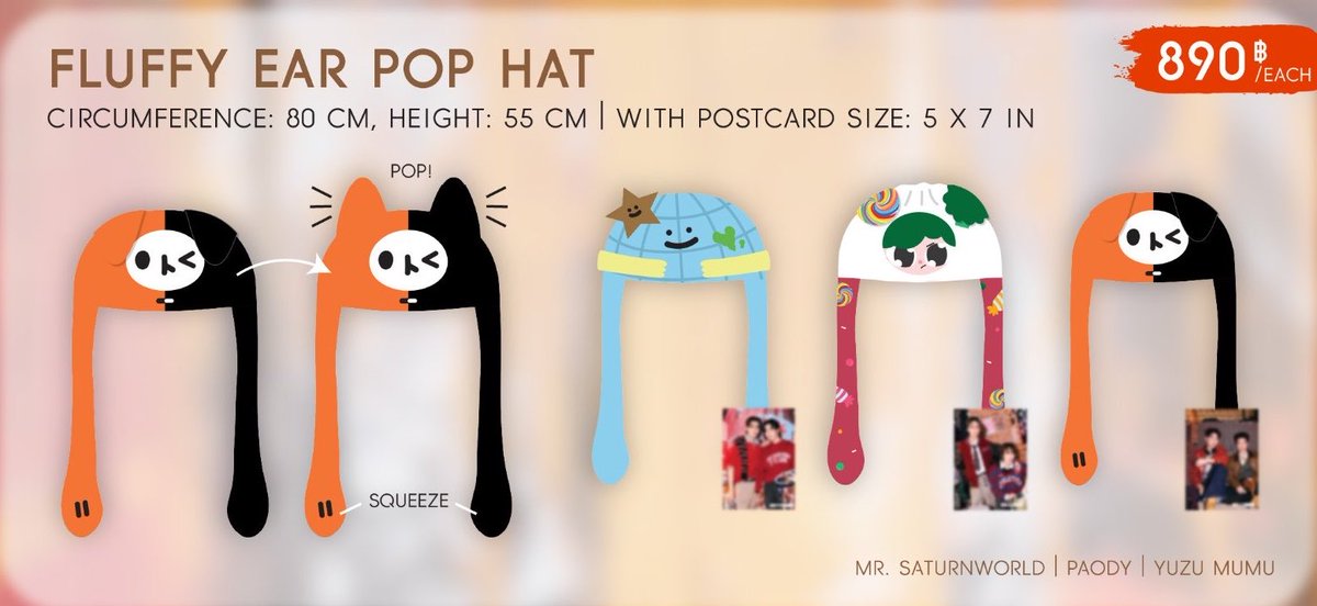 Starryhoshi's tweet photo. Fluffy ear pop hat ของโม่จะเป็นไงอะ กระดิกหูสองข้างโม่งี้เหรอ 5555555555 https://t.co/08hGpRI2J8