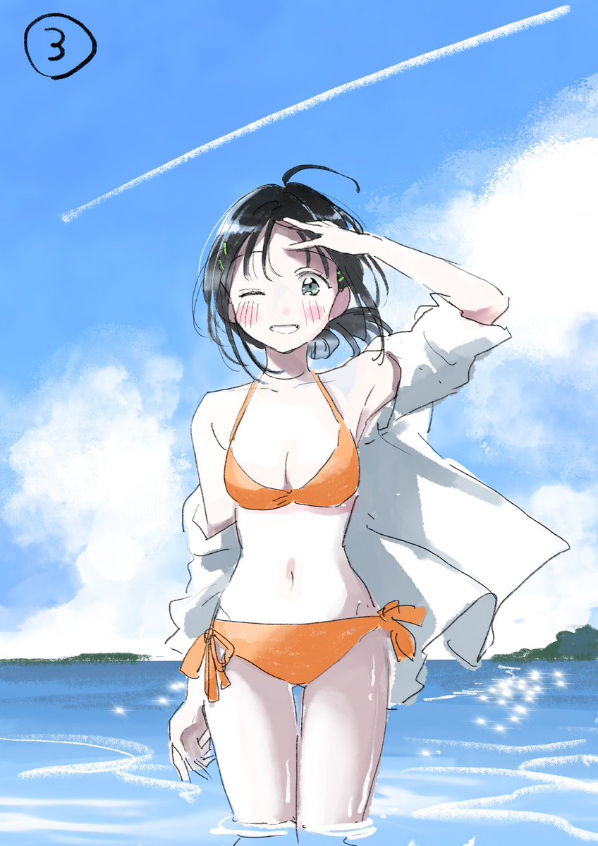 atelier_tao's tweet photo. そろそろサイン本描き始める✍️🫧
抽選外れても特典のイラストカードは付いてくるよ＾＾
制服を加筆しましたが、元々は2巻表紙のラフで水着姿でした。
https://t.co/DPFcXXizh1 https://t.co/ZQxILZGwTk
