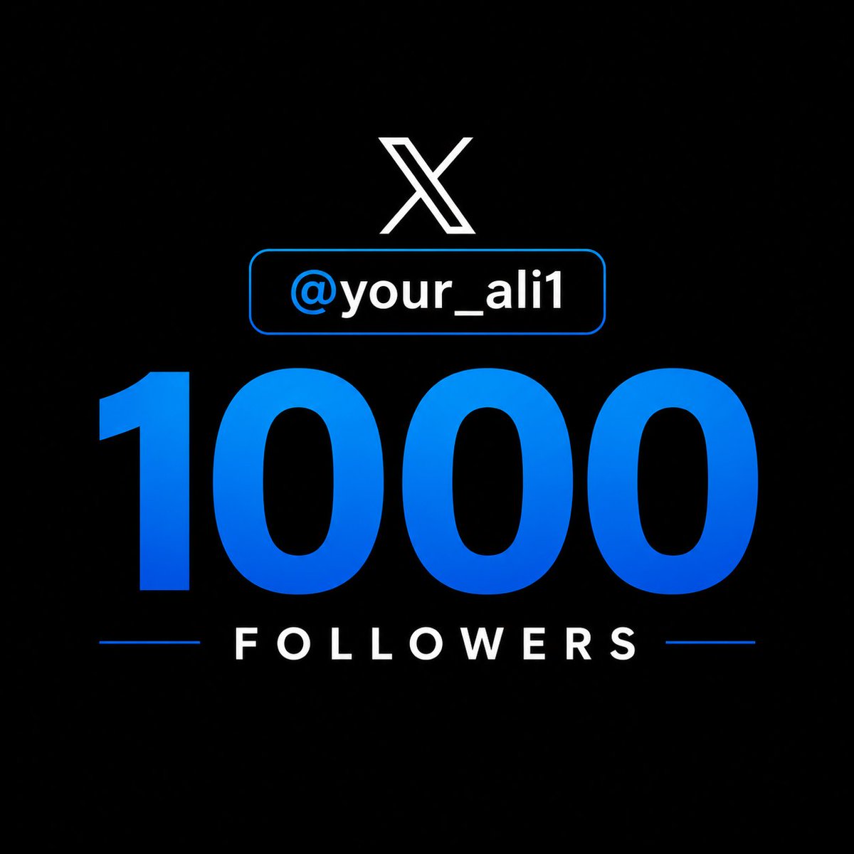 your_ali1's tweet photo. 1k Followers🔓 

Thank you #X https://t.co/OBz9jnLUKv