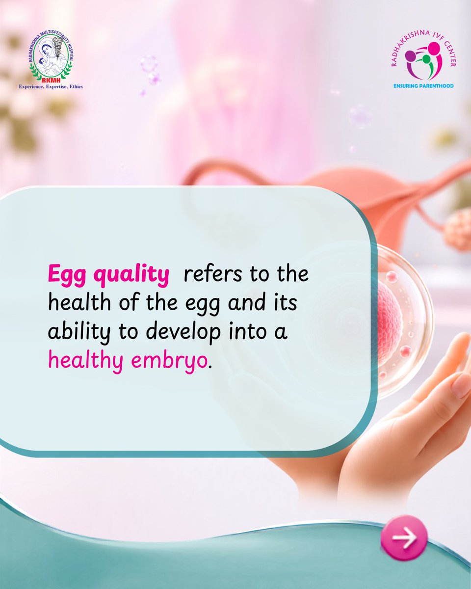 radhakrishnaivf's tweet photo. Egg quality is an important part of fertility, but it's not the only factor. 

📞 +91 9663160764
🌐 https://t.co/XeWjXqBcXc

.
.
.

#EggQuality #FertilityHealth #FertilityAwareness #IVFJourney #TryingToConceive #WomensHealth #ReproductiveHealth #FertilityCare #RadhakrishnaIVF https://t.co/BtV6Lgr0X1