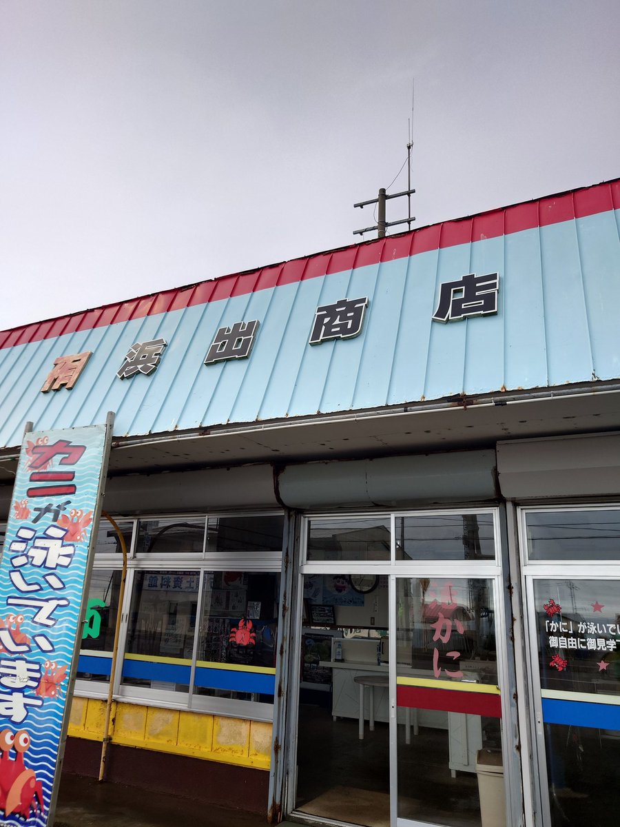 200kemono's tweet photo. 番外編、浜出商店（北海道）に行ってきた！
納沙布岬、北方領土資料館の向かいのお店
イケスのタラバ蟹、花咲蟹を見学させてくれたけど、全部売り物なのでノーカン
早速そのうち1匹をいただいたよ。店のお父さんのカニの食べ方レクチャーがうまくて、隅々食べれたよ https://t.co/nzPgOc4Jzv