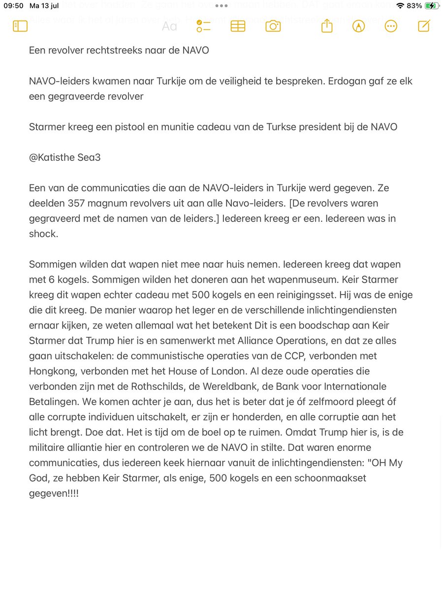 Maryzeggenze's tweet photo. Update QTSRD... in 2e tweet Engelse versie 

Een revolver rechtstreeks naar de NAVO
😂👇
NAVO-leiders kwamen naar Turkije om de veiligheid te bespreken.Erdogan gaf ze elk een gegraveerde revolver

Starmer kreeg een pistool en munitie cadeau van de Turkse president bij de NAVO/2 https://t.co/FBk8bEIrU6