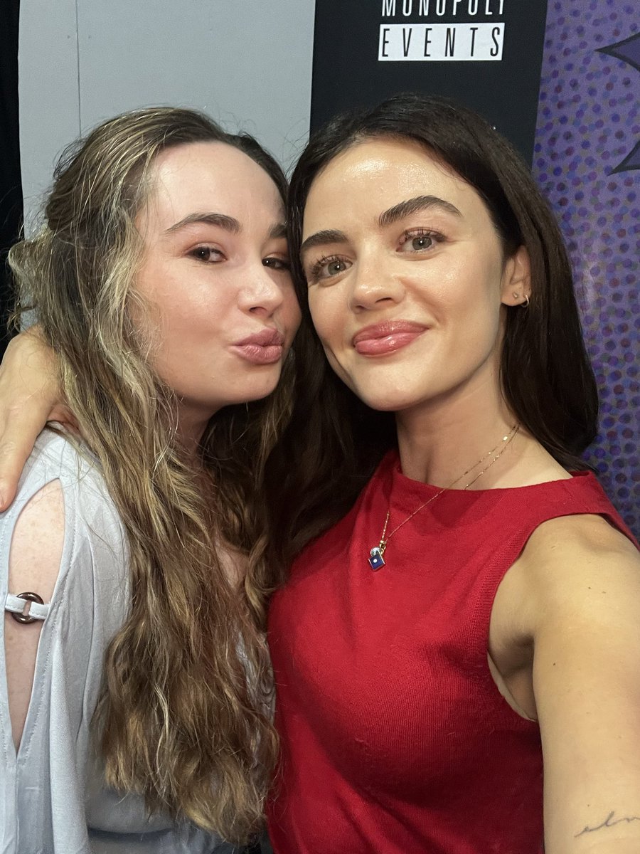selxsab's tweet photo. Waited 10 years for this moment 🥹
“I’m so proud of you” we had a heart to heart 
I LOVE YOU @lucyhale https://t.co/2I3s5NP7A0