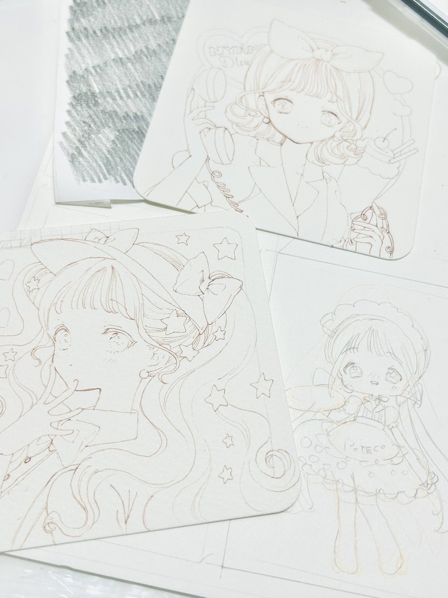 MM_nyammy's tweet photo. 東京行きの子たち送ったーーー‼︎明日からダイナー描きます(ギリギリ！)

当初送ろうとしていた絵を昨夜没にしまして、、😭
急遽豆色紙サイズの額装を描きました💪
めちゃ可愛い🦊♥️
FANBOX、あした更新します！ https://t.co/dDW0S1d2Lb