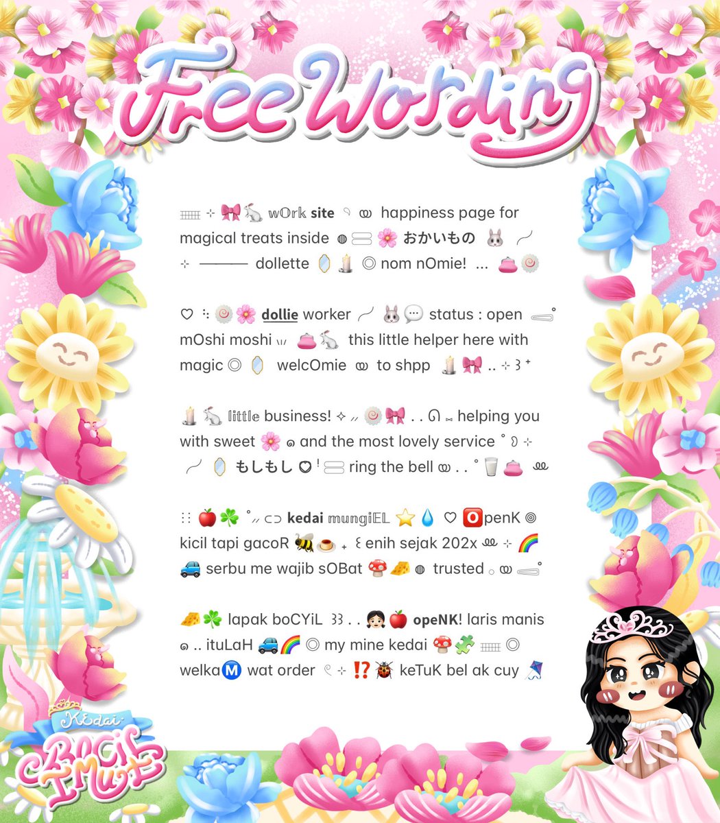 ofKathie's tweet photo. ⠀
♡ ๑ 🌸☀️ GIVEAWAY TIME  ꒱  ˚₊⊹ 

៸៸  dalam rangka kakak vey @veysatile 𓄳 sedang ulang tahun 🥣☘️ ⊹ ada 5 bio wording 👛🍮 ◍  bisa kamu claim free യ 𓈄᳸ for rules kindly scroll down!  Ⳋ  🎀

𖠗  📅 ⊹  ☆̲ end : 15 juli 2026

. . 🍦 #zonauang  ៶៲៸
⠀ https://t.co/ozs6lWw7rH