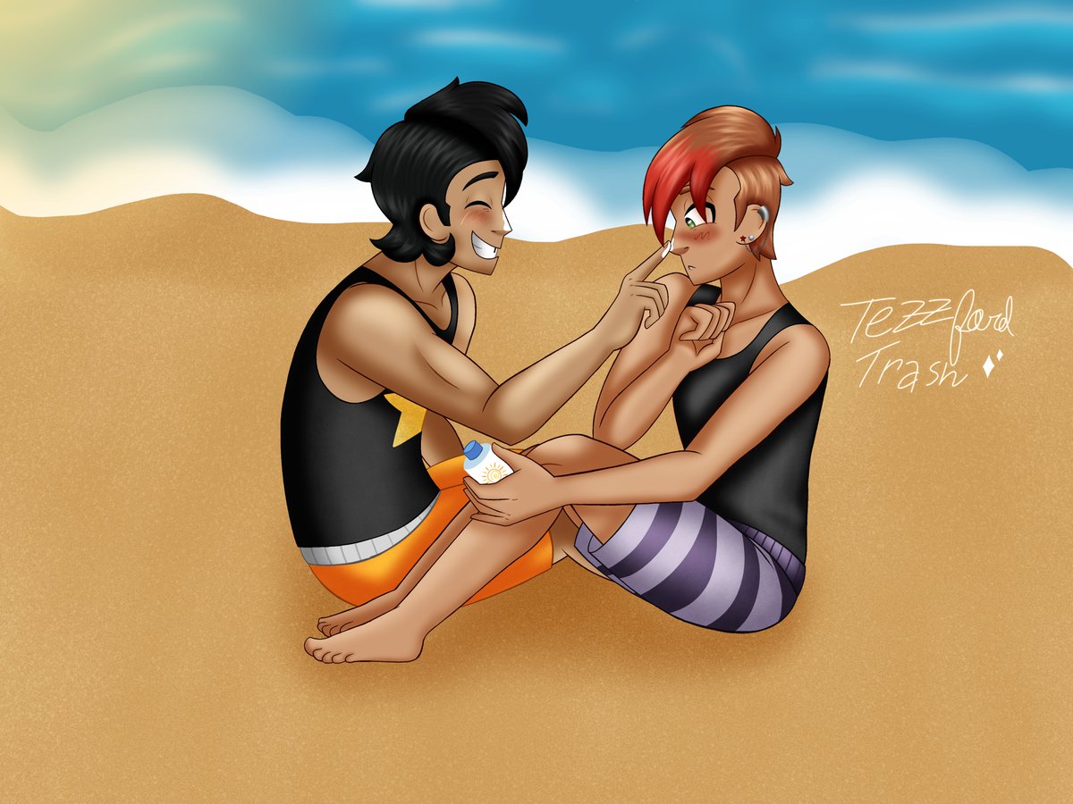 PunkRockLoverSW's tweet photo. KittyStars at the beach!! https://t.co/1bXL8ONSct