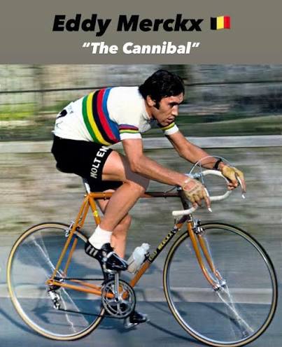 MichaelK634's tweet photo. I doubt many Knicks fans are big pro cycling followers, but there's a similar debate there. Belgian Eddy Merckx ('the cannibal'), won 12 grand tours (5 Tour de France, 5 tour of Italy, 2 tour of Spain) and 18 monuments (famous 150 mile+ 1-day races) back in the 60s/70s. Tadej Pogacar from Slovenia is an amazing cyclist and a great sportsman who may surpass his numbers when he's done. But he's not there yet. And many want to crown him the greatest ever. It's too early.