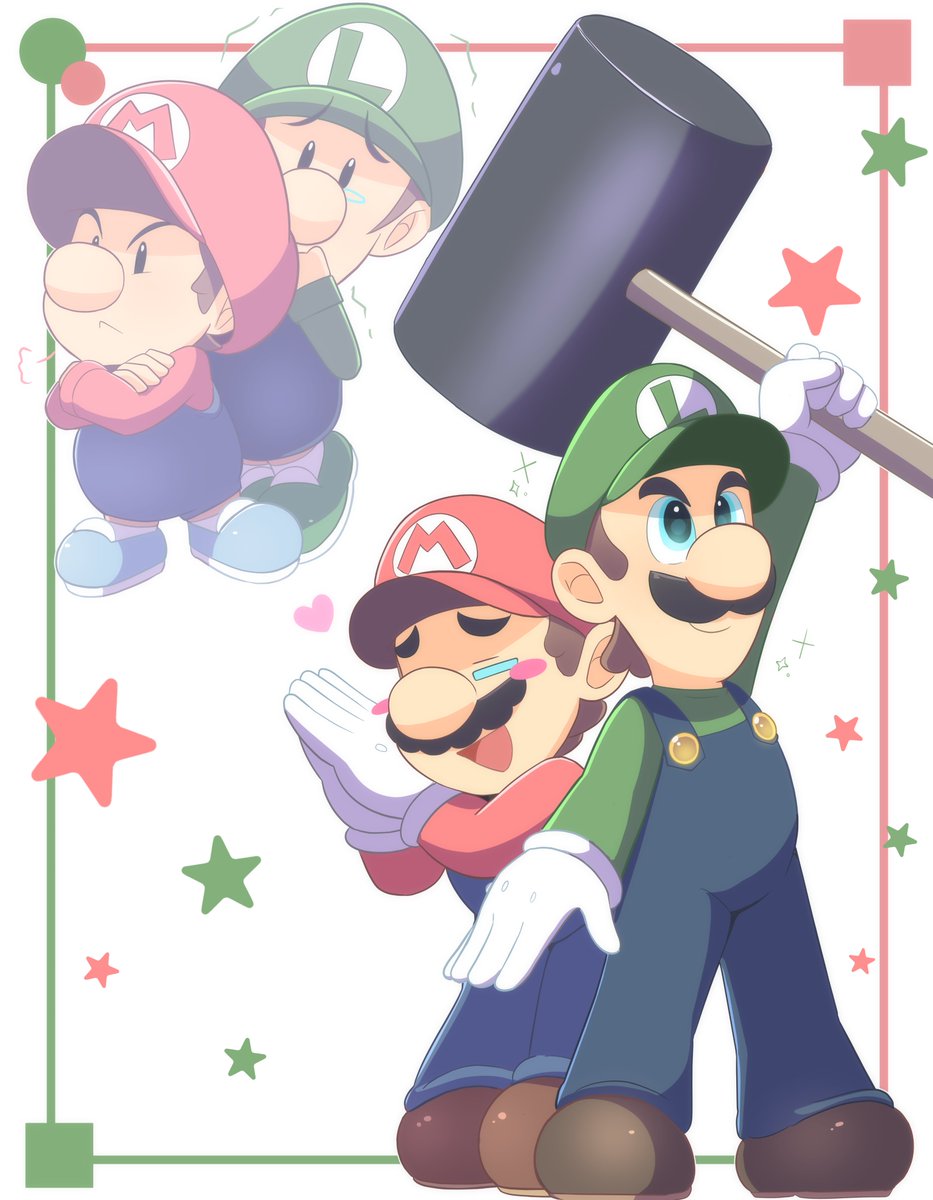 RoyalKinokoTea's tweet photo. #Mario #Luigi #Nintendo   

❤️💚❤️💚 https://t.co/NORIGKrIzE