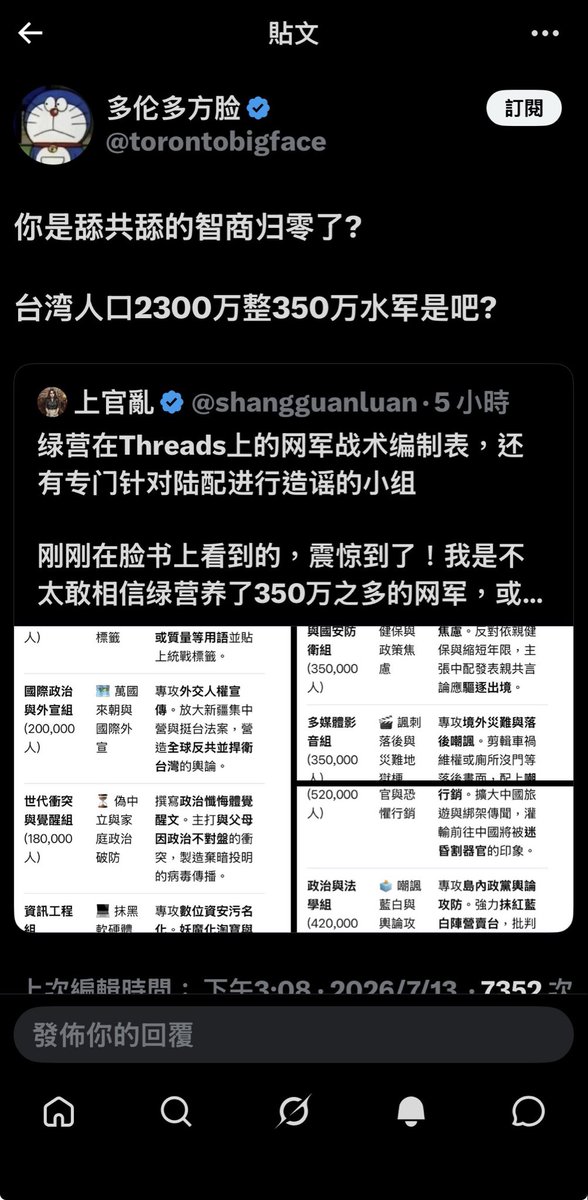 tdolbkb's tweet photo. @shangguanluan 被罵了 https://t.co/ns8oVdKuGK