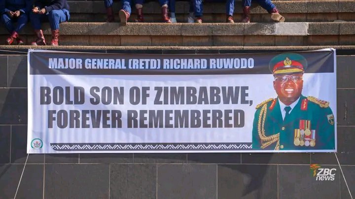 KennedyMar33798's tweet photo. Zimbabwe today bids a final farewell to National Hero, Major General (Rtd) Richard Ruwodo (Gumbi), as he is laid to rest at the National Heroes Acre.

The burial ceremony will be presided over by His Excellency, President Dr. Emmerson D. Mnangagwa, as the nation honours Major General Ruwodo's service, dedication, and contribution to Zimbabwe.

May his soul rest in eternal peace. MHSRIP.
#zimbabwehero #rip #zororaimurugare #doves