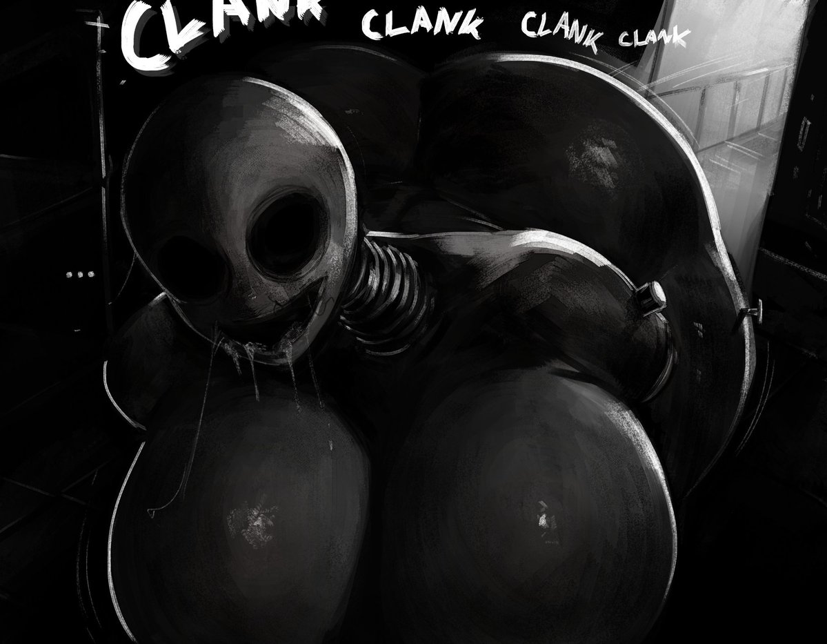 JesterSmiley's tweet photo. 🎨genvoke (rip)
🎮Lethal company 

Fan-parody for the coil-head. 
Turn away and get drained dry... https://t.co/Y07baES7Mj