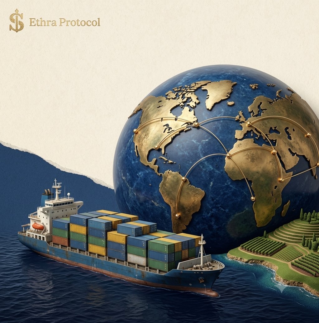 sansara_circle's tweet photo. Everyone's talking about tokenizing real estate, Treasuries, and gold.

But I kept wondering, what about the industry that keeps global trade moving?

That's what led me to explore @EthraShip, and I think it's a narrative more people should be paying attention to. https://t.co/6iKDjzgdaB