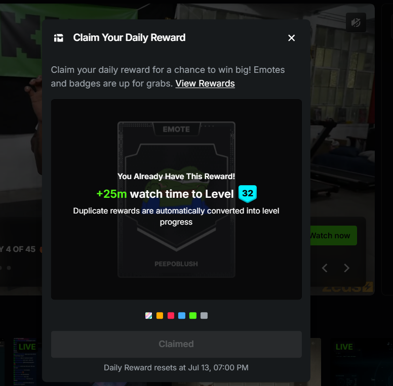 Bangleafx's tweet photo. i love the idea of the collectibles but duplicates shouldnt even be a thing let alone just give u watch time?

wouldnt it be cooler if it took dupes out of the pool and it gave you a slightly better chance at getting a good pull each time you get a bad one by shrinking the pool of possibilities?
@Kickethan