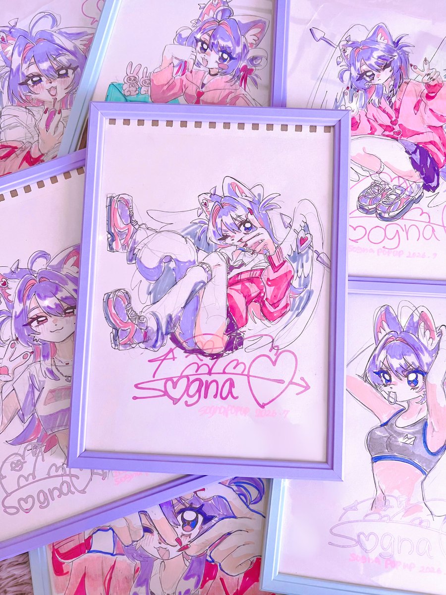 sogna_jin's tweet photo. アナログイラスト原画かいたよ💖 https://t.co/IJb7gnlIRD