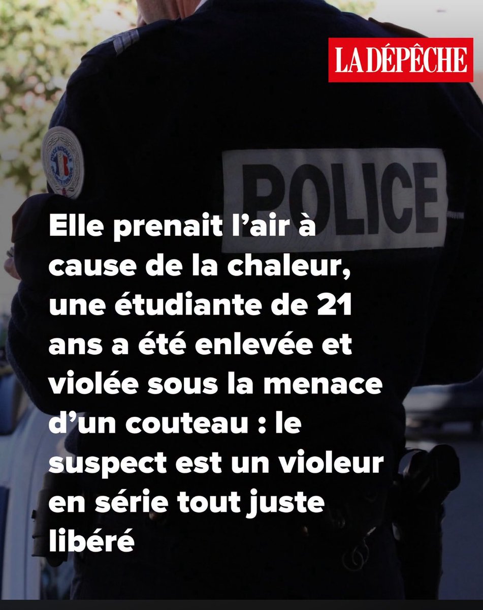 ClaireGeronimii's tweet photo. Et ça continue… Aix-en-Provence : une étudiante de 21 ans enlevée, séquestrée, violée. Par un violeur en série libéré 5 semaines plus tôt, sans suivi renforcé connu.
Elle a composé le 17 en silence. Elle a retenu la plaque. Elle a fait ce que l’État n’a pas su faire : protéger. https://t.co/2qvhNJmxAU