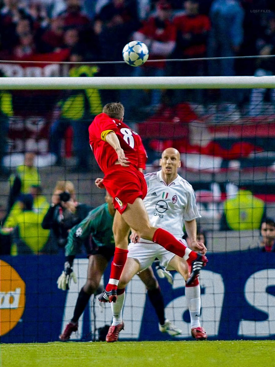 nugss_'s tweet photo. The header that sparked the Miracle of Istanbul. One of the greatest headers in Champions League history. https://t.co/g7R2h778BH