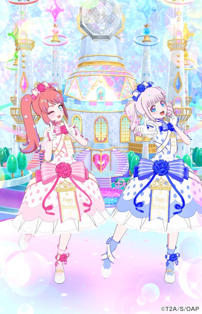 LunaSsk's tweet photo. ガーロリのお友達のちゃるたん、まどかさん、るなの3人で、ミステリーファントムパープルの三つ子コーデでアイプリライブしたよ💜💜💜
ハッピーバースデーシリーズのピンク🩷&amp;ブルー💙の双子コーデもちゃるたんとしたよ🎁可愛いね❣️ https://t.co/HKbi9sO2T6