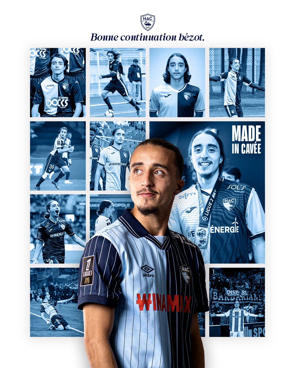 HAC_Foot's tweet photo. 🔚 Yassine Kechta, arrivé à l’âge de 14 ans à la Cavée, dit au revoir à son club formateur après dix années passées en Ciel&amp;Marine ! 

Bonne continuation Yass’ 💙

#MadeInCavée 🪄