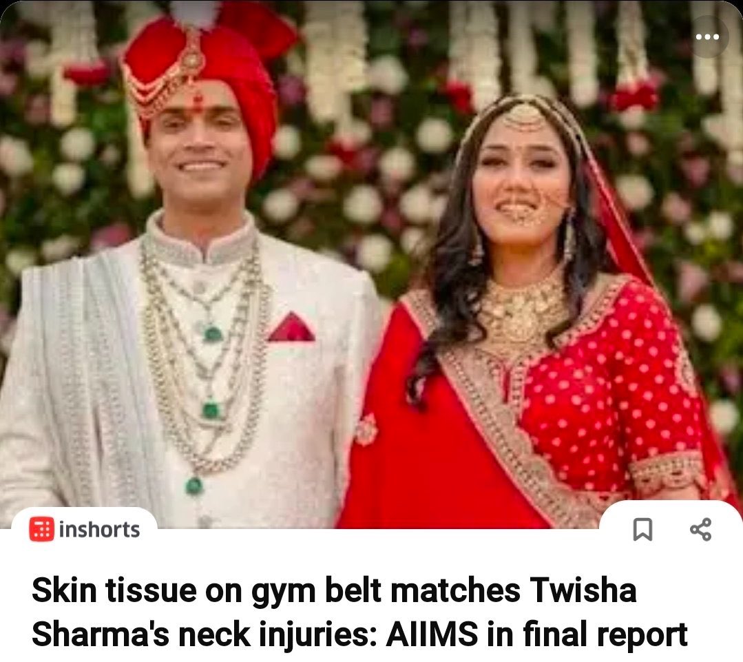 Being_Humor's tweet photo. Looks like Twisha was murdered https://t.co/hWQobhF0zi