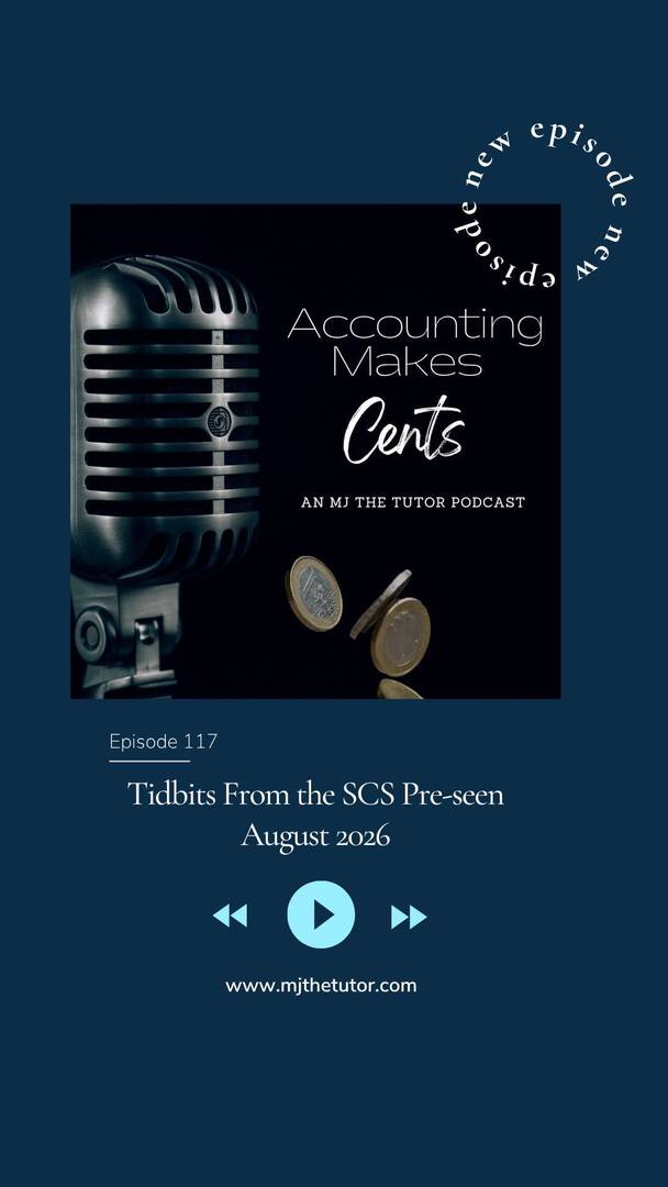 mjthetutor's tweet photo. #repeatepisode  on the #podcast Listen on #Spotify https://t.co/LD3KhuYNnd #accountingmakescents MJ the tutor offers some tidbits from the #CIMA #SCS pre-seen materials for August 2026 session https://t.co/Z9TDIOtMbN