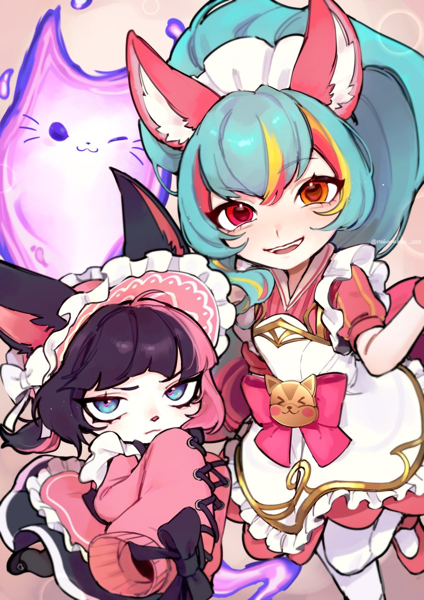 nekomekun_000's tweet photo. Welcome to Kawaii Cafe !💗☕️
#LeagueOfLegendsFanArt https://t.co/IkpcLZ40w2