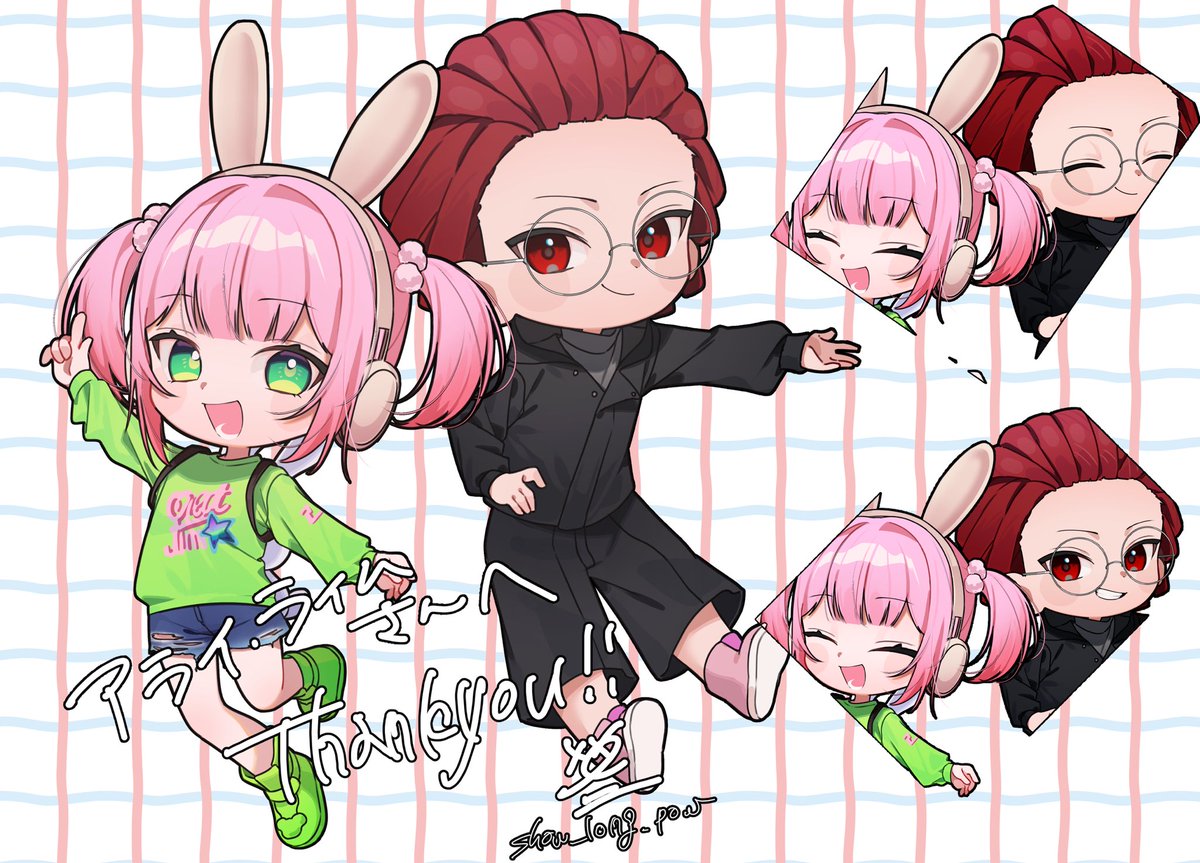arai_slime's tweet photo. リオグラで知り合ったしろさんとボクを乂×黎 様に描いていただきましタっ！
ありがとうございましタ🥰🥰 https://t.co/7pKjcQBBiw