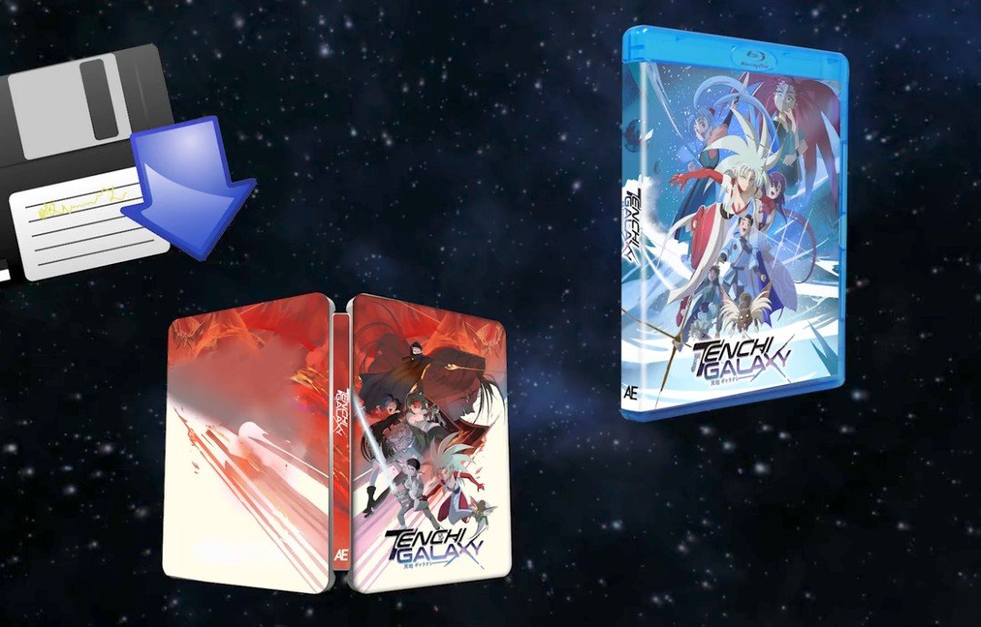 Fil_Filstar's tweet photo. For fans of Physical media and Tenchi Muyo, the Kickstarter is close to reaching it's finally goal of adding a "Making of" Documentary.
You can add Steelbook Blu-ray, Vinyl OST, Patches, Artbook, and even a VHS to your donation. It'll make the final product better for everyone.👍 https://t.co/CD9Y3IzwaE