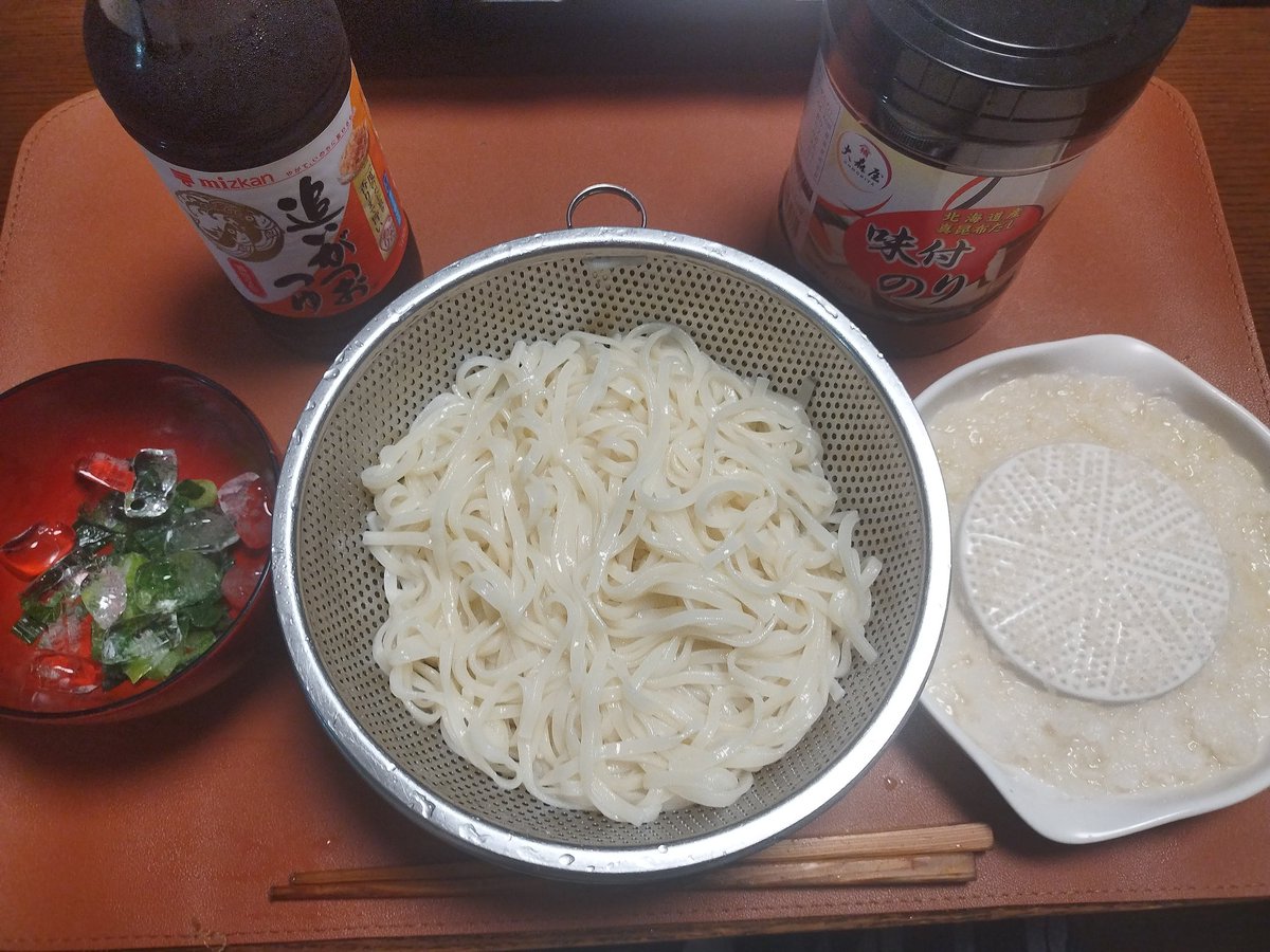 98000k's tweet photo. 先週の自宅麺🥰
おろし讃岐ざるうどん⇒リンガーハットスープのちゃんぽん⇒マロニーサラダ⇒そして昨夜の山形おろし蕎麦🥰
#麺路は続くよどこまでも https://t.co/ByYz7WGfCt