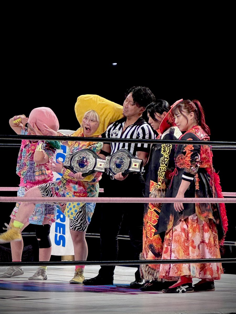 ebi_billet's tweet photo. 2026.07.12 ゼビオアリーナ仙台

岩田さんの鋭い攻撃と高瀬さんの受けっぷり
そしてアカエナの連携の見事さったら…お二人の互いの信頼感がよく見えるタッグベルト防衛戦だった☺️

#岩田美香 #高瀬みゆき #赫覚醒
#SENJO https://t.co/cxRWBkWsMY