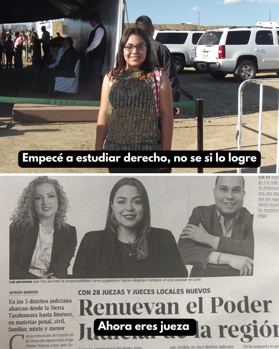 urquizowsky's tweet photo. En primer semestre de Derecho, hubo momentos en los que sentí que me había equivocado, que no servía para esa carrera, y tenía dudas de si algún día lo lograría.
Hoy celebro mi noveno día de la abogada, y el primero siendo jueza. https://t.co/HLswWzqIB4