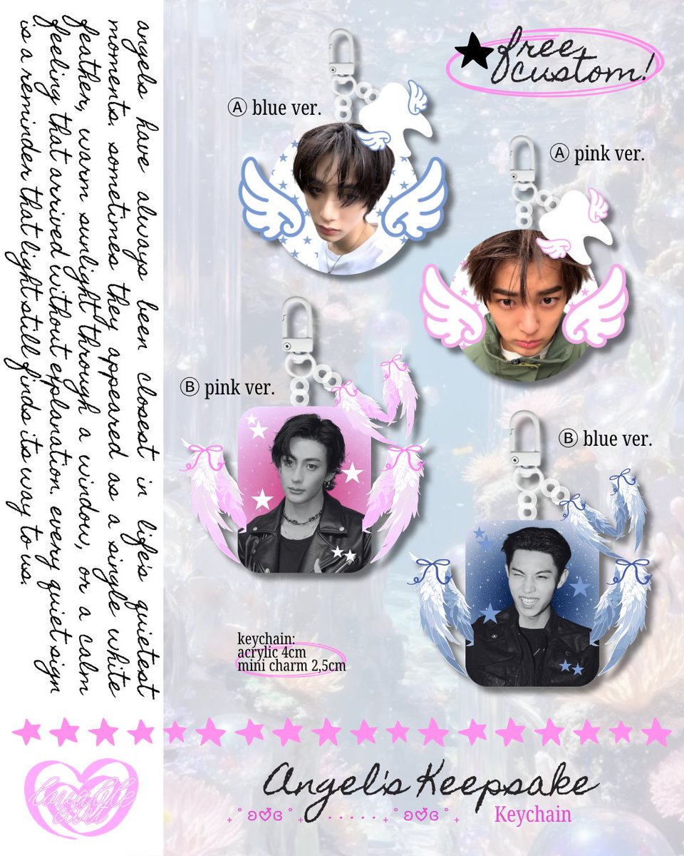 lovablecart's tweet photo. OPEN PRE-ORDER ꩜ .ᐟ

Angel's Keepsake💗🪽
free custom keychain!

💗🪽 ⒶⒷ keychain
★ IDR https://t.co/NCtGPvZlCv ★

[ 💌 ] form &amp; details :
https://t.co/HO6kXiyiPz

꩜ .ᐟ deadline : 19/7
(will immediately close if the slot has full) https://t.co/jLNYvtrLVH