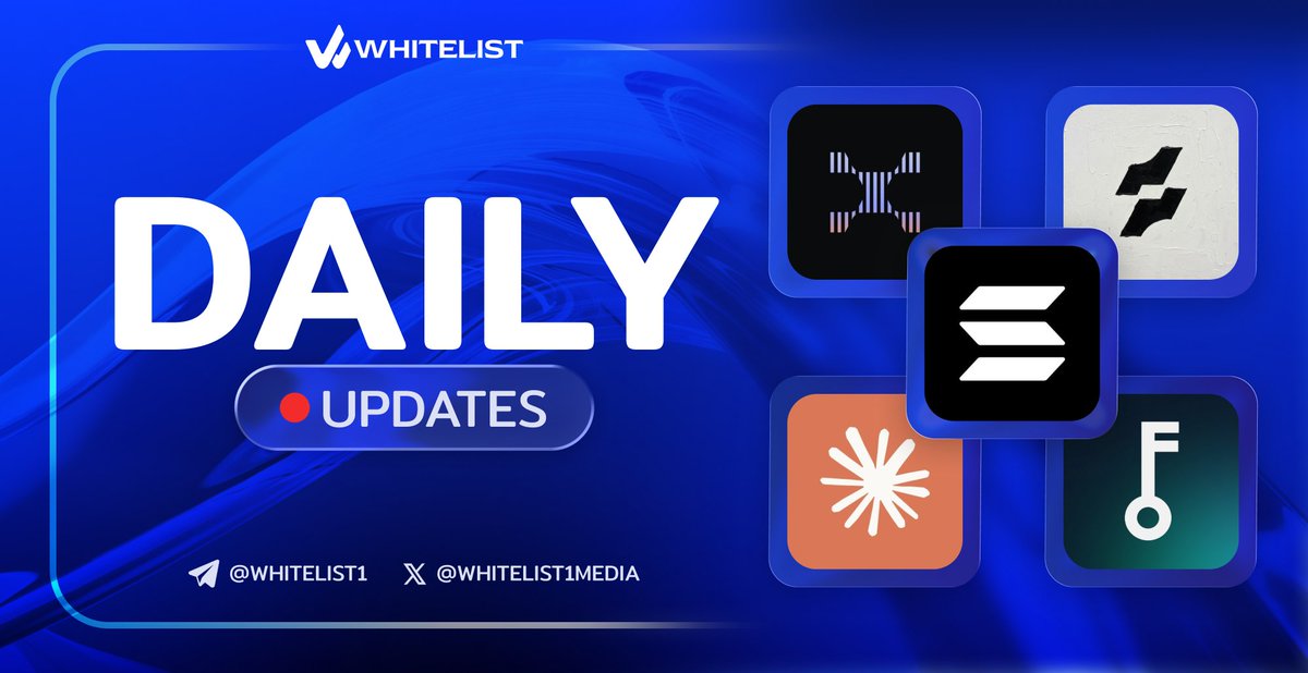 Whitelist1Media's tweet photo. Wake up, fresh update  ☕️
Here’s what’s moving today (July 13):

@Solana
• Solana introduced profile cards showing how many epochs you've been active on the network.
• Users can check their stats on the official website.
• Meanwhile, @RobinhoodCrypto Chain has climbed to #3 by DEX trading volume, closing the gap with Solana.

@claudeai
• Anthropic extended access to Claude Fable 5 until July 19 for Pro, Max, Team, and Enterprise users.
• Fable 5 will consume up to 50% of weekly limits before switching to credit-based usage.
• Weekly limits for these plans have also been increased by 50%.

@ForteProtocol Fairground
• Season 2 launches on July 15.
• Everyone who joined the waitlist will receive access.
• New users can still register on the website.

@Outcomexyz
• Outcome, a prediction market on Hyperliquid, launched its Genesis Depositor campaign.
• Deposit at least $10 to receive the Genesis Depositor Badge and a $15 bonus code.

@WaterX_app
• WaterX, a new prediction market on Sui, is now live.
• The Predict Festival is underway, featuring reward chests.
• Users can also farm Creator and WX Supporter roles on Discord.

DYOR, this week will be volatile.

Follow @Whitelist1Media don't miss out on new projects.