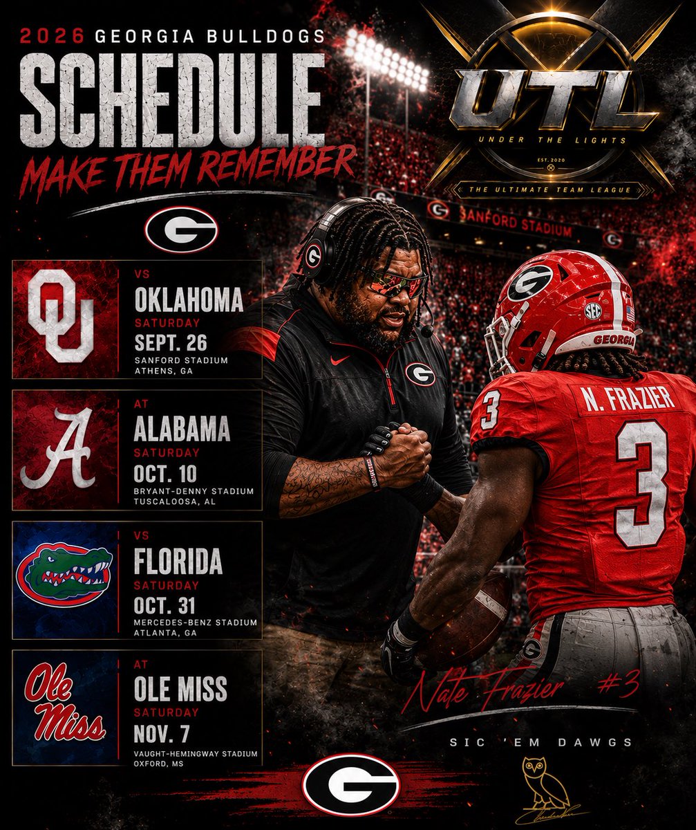 UTLCFB's tweet photo. Georgia, Georgia, Georgia, Georgia, We on the grind in Georgia all the time it ain’t nothing on my mind but Georgia. The Bulldogs are an SEC favorite every year.

Head Coach: Coach Rone

Rivalries: Georgia Tech, Florida, Auburn

Top Games: Alabama, Florida, Auburn https://t.co/ER5ijbNvjj