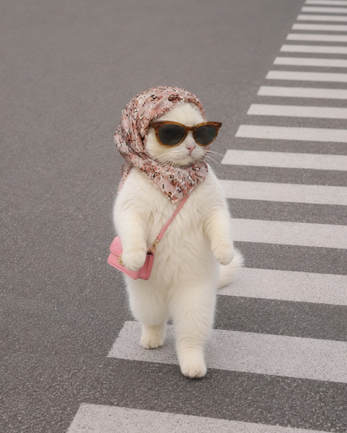 GlamCatRH's tweet photo. Excuse me, glamcat wants to pass 🩷 https://t.co/cLkjFi4j1l