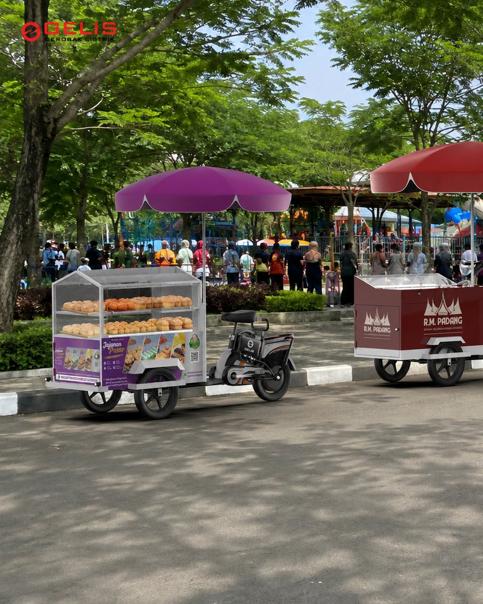 GELIS_OFFICIAL's tweet photo. Kalau kamu ada di posisi ini, kamu bakal pilih yang mana?

Ada tiga pilihan yang siap mendukung usahamu:
• GELIS Eco Cart Roti
• GELIS Eco Cart Nasi Padang
• All New GELIS Kopi https://t.co/CdHW4BjKdx