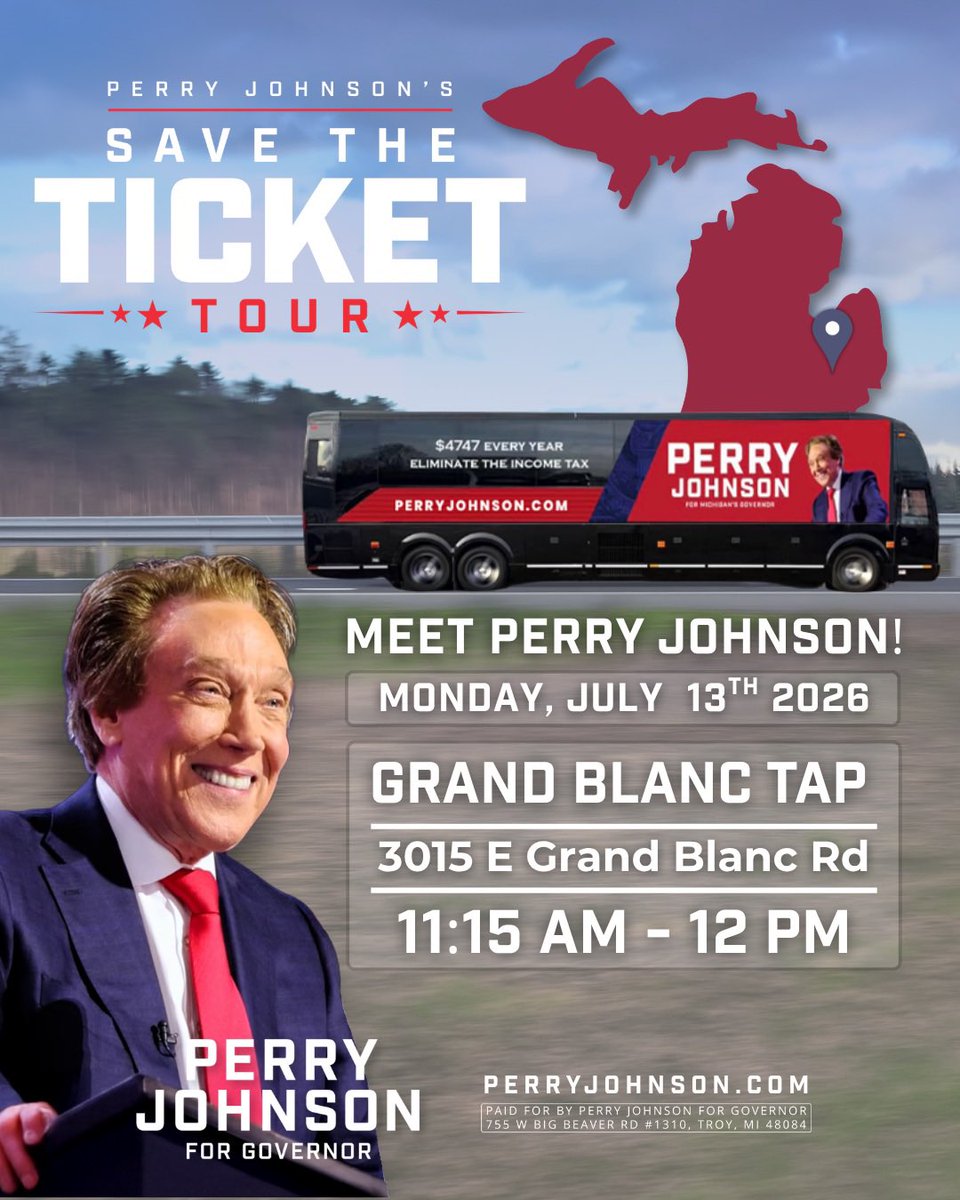 MeshawnMaddock's tweet photo. Tomorrow join Perry Johnson -see you there! https://t.co/LI7iMglY70