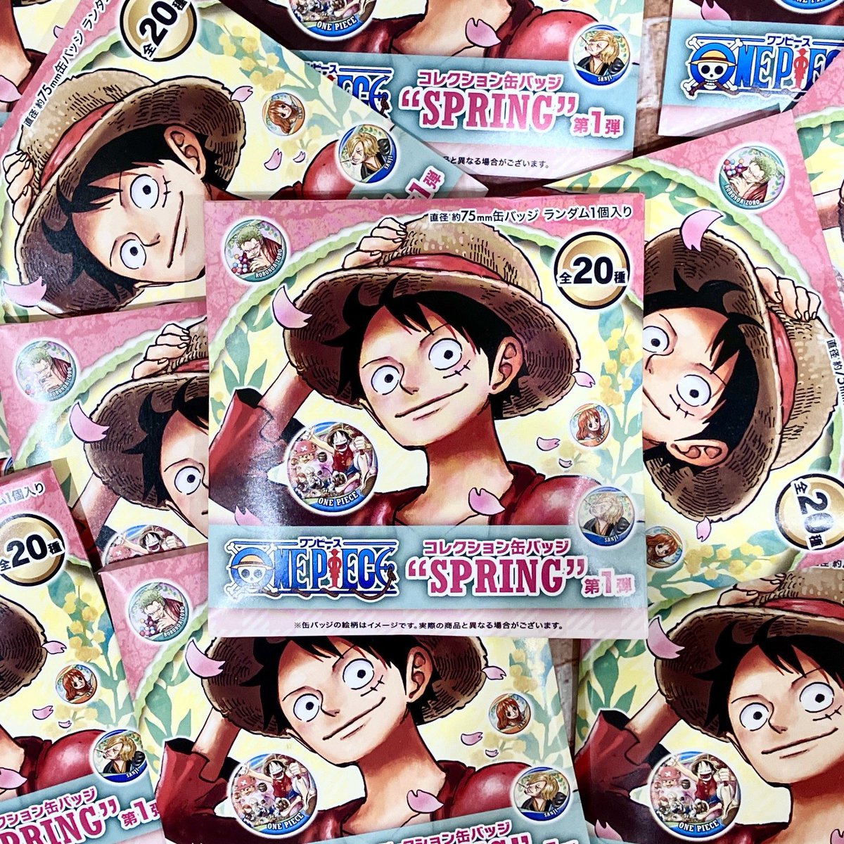 おすすめ】原画商品 『ONE PIECE』コレクション缶バッジ ”SPRING “ 第1