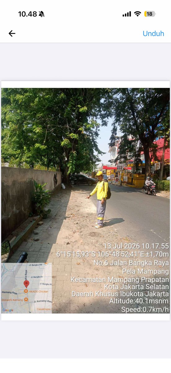 VVYND's tweet photo. Ngelaporin trotoar yang ga layak di Jalan Bangka via app JAKI tapi akhirnya disuruh lapor via Musrenbang “karena membutuhkan koordinasi dengan banyak pihak”

Well, do something??? I’ve done my part by identifying and reporting the problem.

@DKIJakarta @prastow https://t.co/XhE2HlrSAD