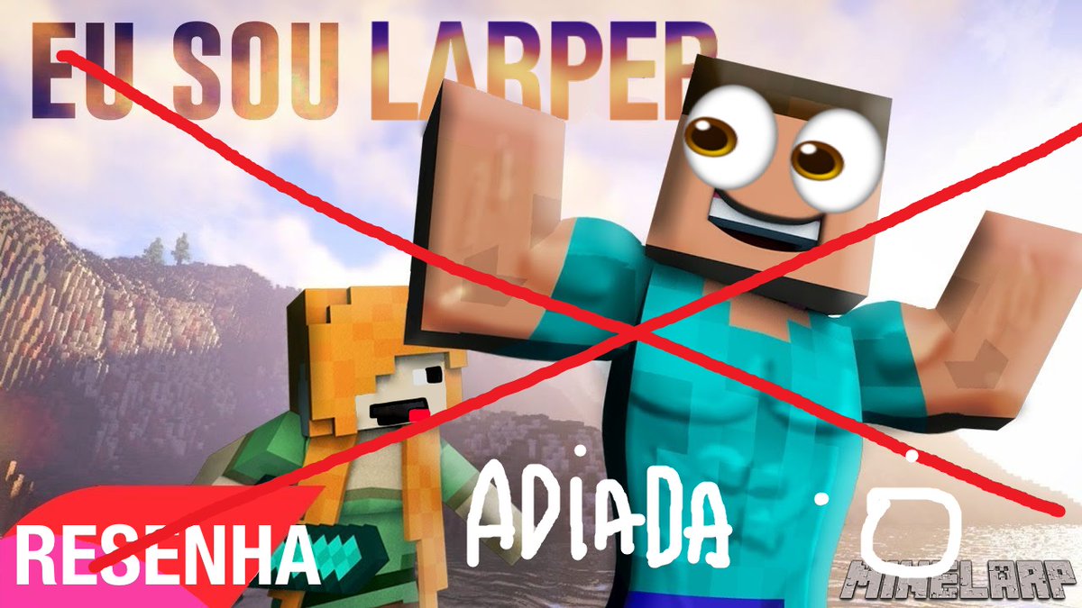Larpvnq's tweet photo. Galera a paródia: "♫ Eu sou Larper" foi adiada porque o Moonlarp falou que tinha que adiar então eu confiantemente adiei. https://t.co/pStkK9ZDyb